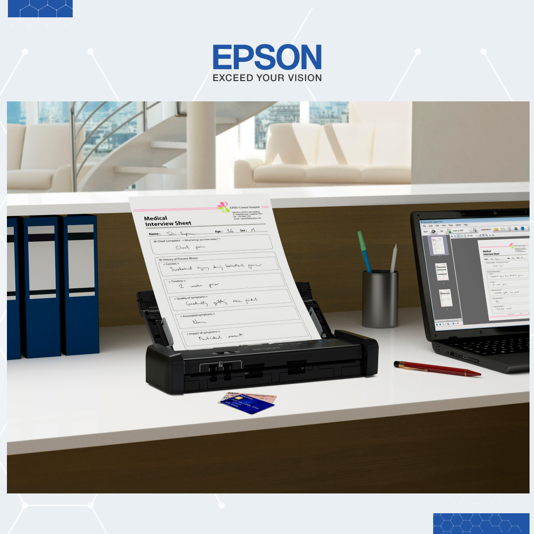 Epson WorkForce DS310 Portable Sheetfed Document Scanner A4