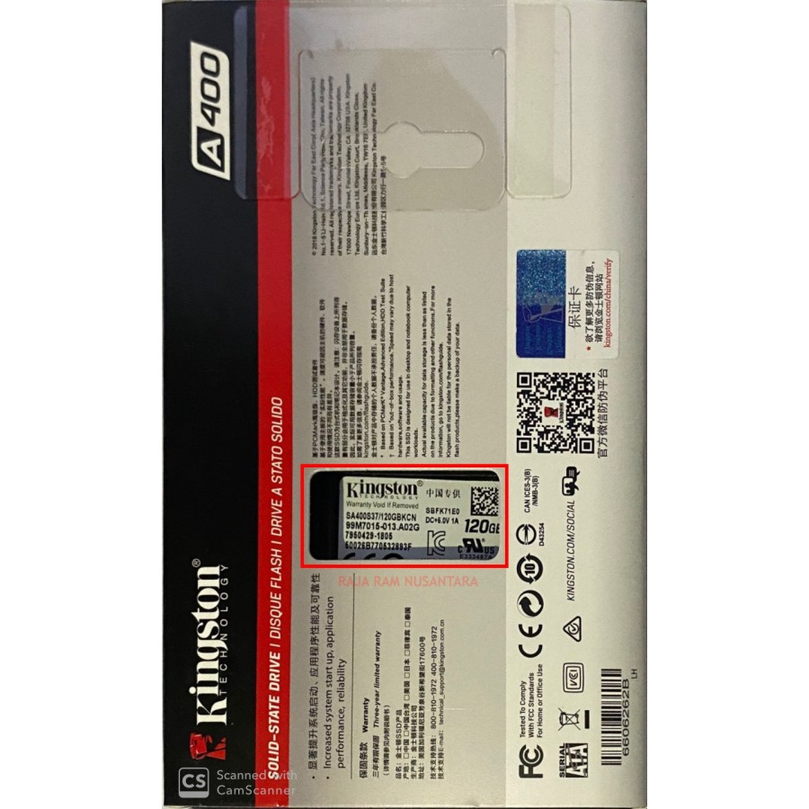 SSD KINGSTON 120GB | SIPLah