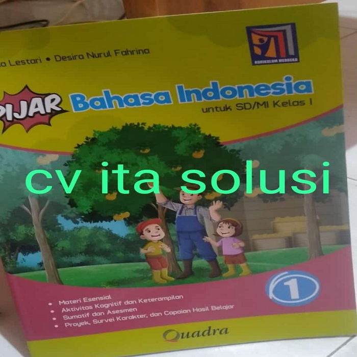 Pijar Bahasa Indonesia Kelas 1 Sd Mi Quadra Siplah