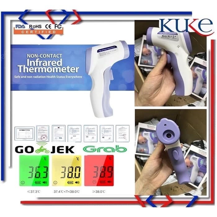 Thermometer Digital Infrared NonContuact /Thermometer Suhu Tubuh KUKE