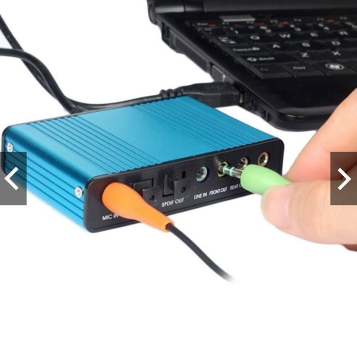 USB SOUNDCARD 6 CHANNEL 5.1 OPTICAL SPDIF EXTERNAL SIPLah