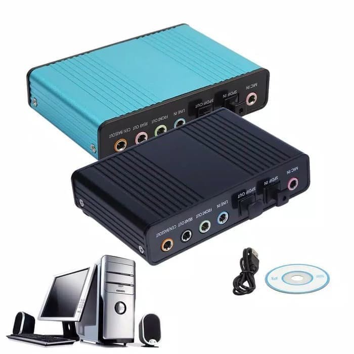 USB SOUNDCARD 6 CHANNEL 5.1 OPTICAL SPDIF EXTERNAL SIPLah