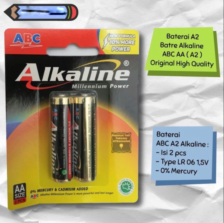 Baterai Alkaline A2 Siplah