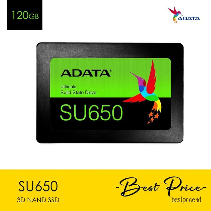 SSD ADATA SU650 120GB Internal 3D NAND Flash SLC Green SU 650 120 HDD ...