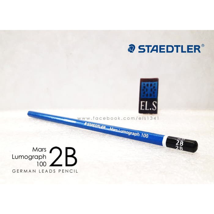 Staedtler Mars Lumograph 100 2b Steadler Staedler Pencil Pensil Siplah 1574