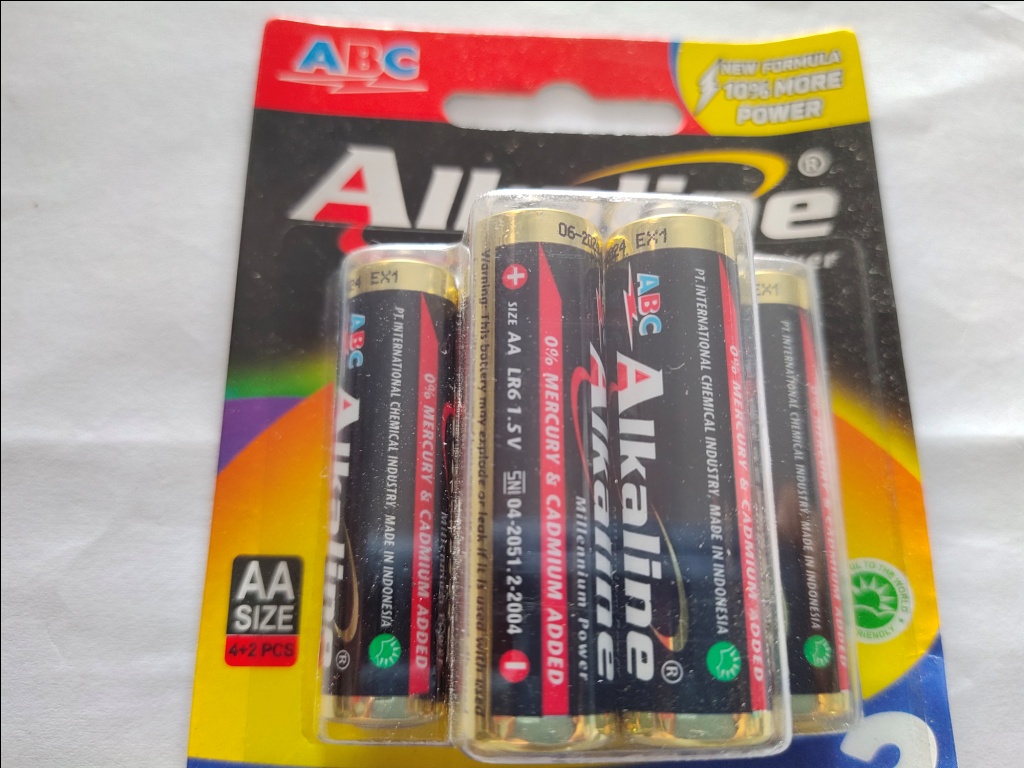 Baterai alkaline aa isi 6 siplah