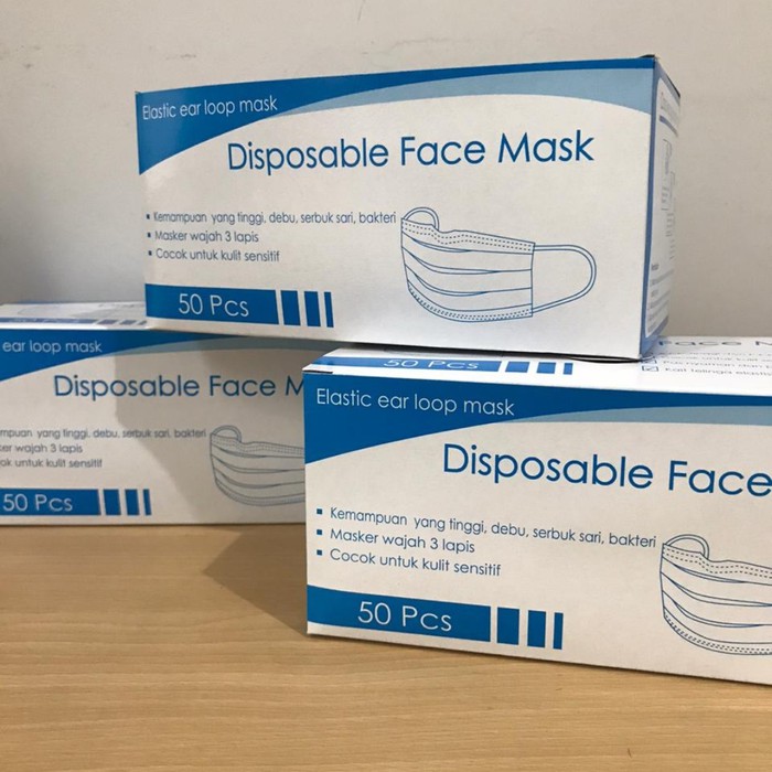 Masker Disposable 3 Ply Face Mask | SIPLah