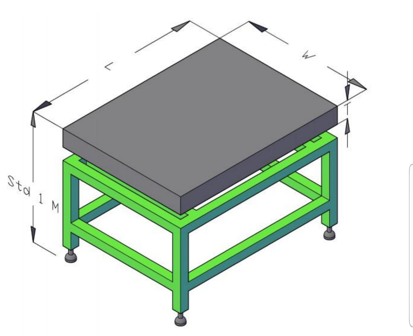 Granite Surface Plate with Stand SIPLah