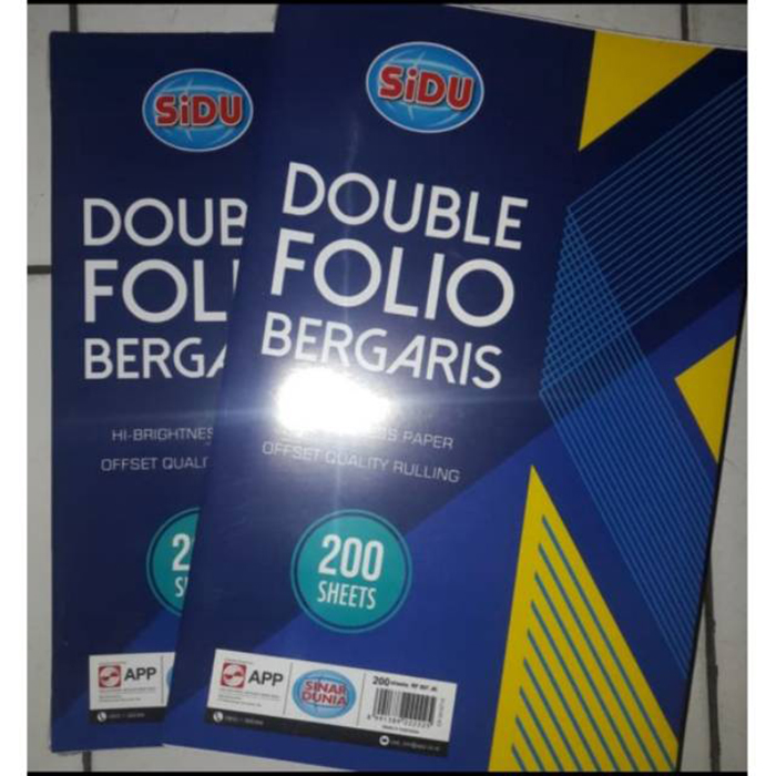 Kertas Double Folio Bergaris | SIPLah