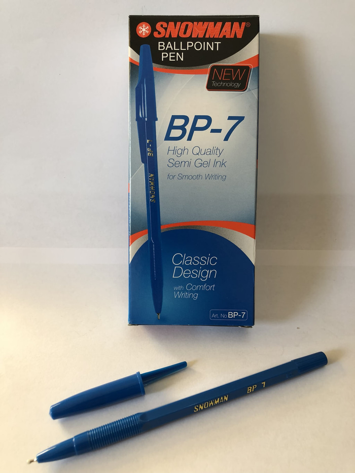 Ballpoint Snowman BP-7 - Biru | SIPLah