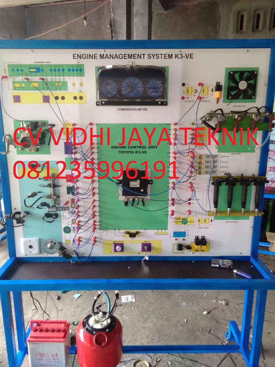 Alat peraga / trainer / simulator engine management sytem K3VE (EMS