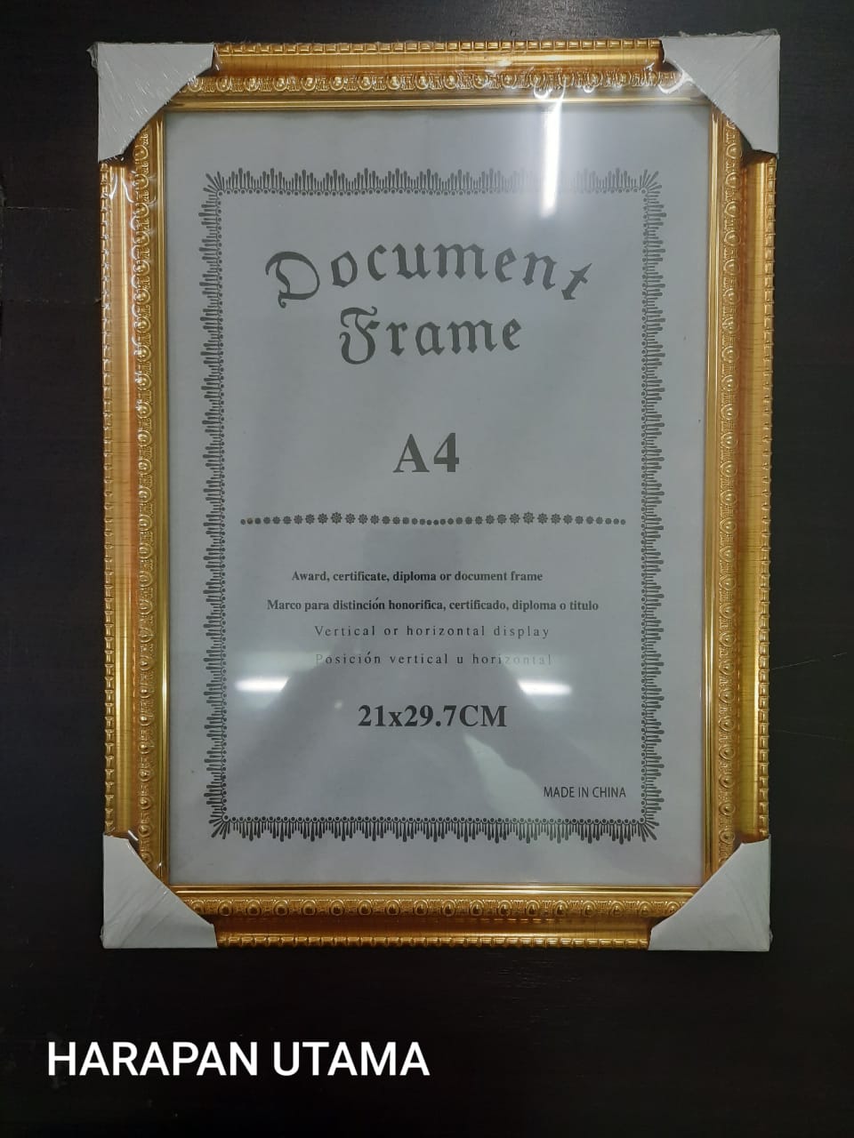 Frame Photo Ukuran A Bingkai Gold SIPLah