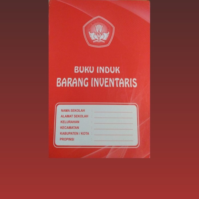 Buku Induk Barang Inventaris SD SIPLah