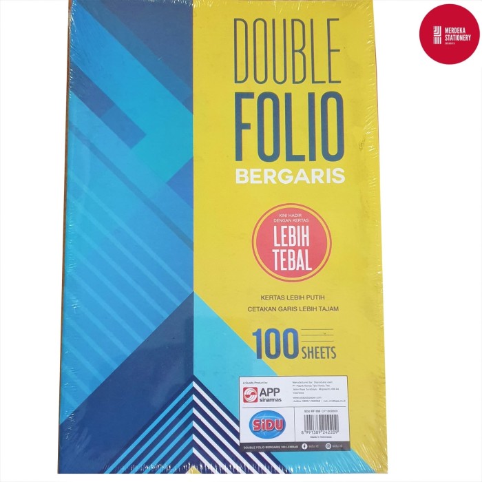 Kertas Double Folio Bergaris | SIPLah