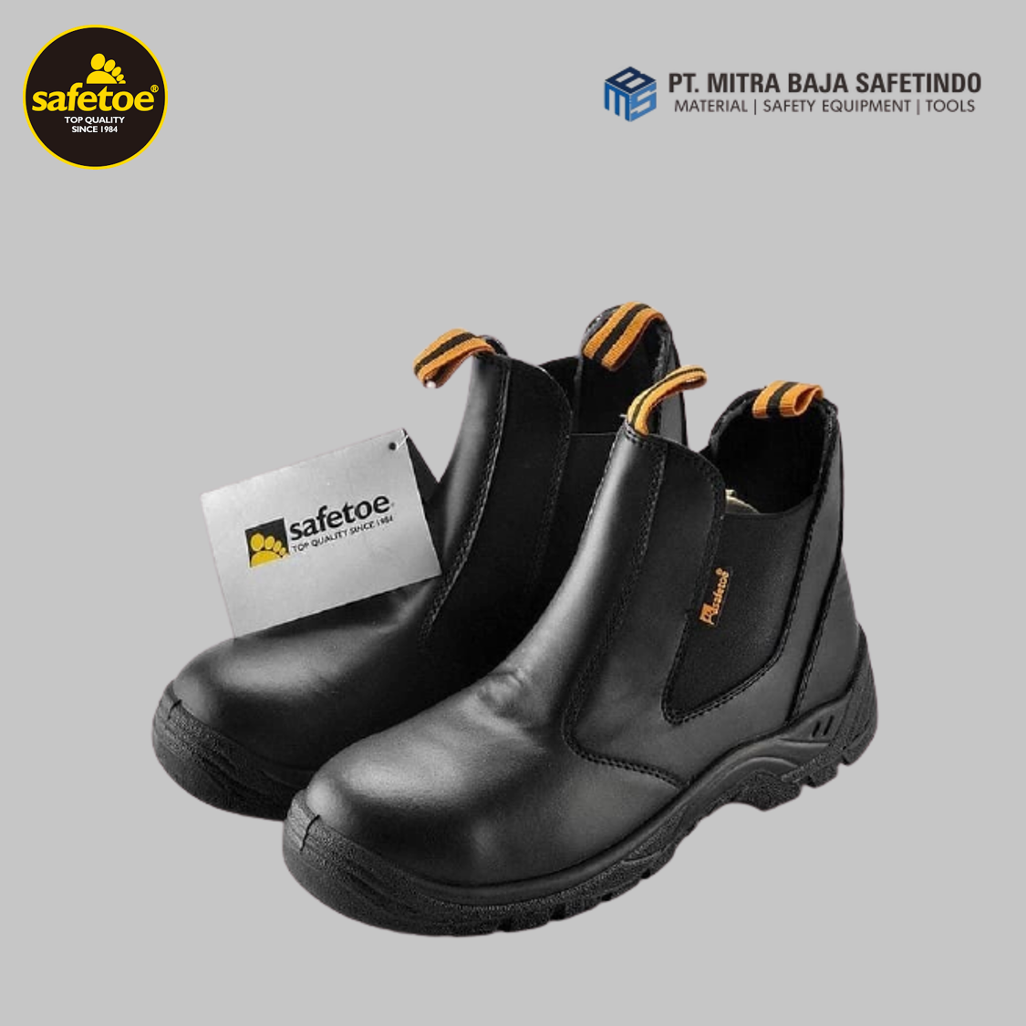 Sepatu Safety Tanpa Tali Tipe Pictor SAFETOE | SIPLah