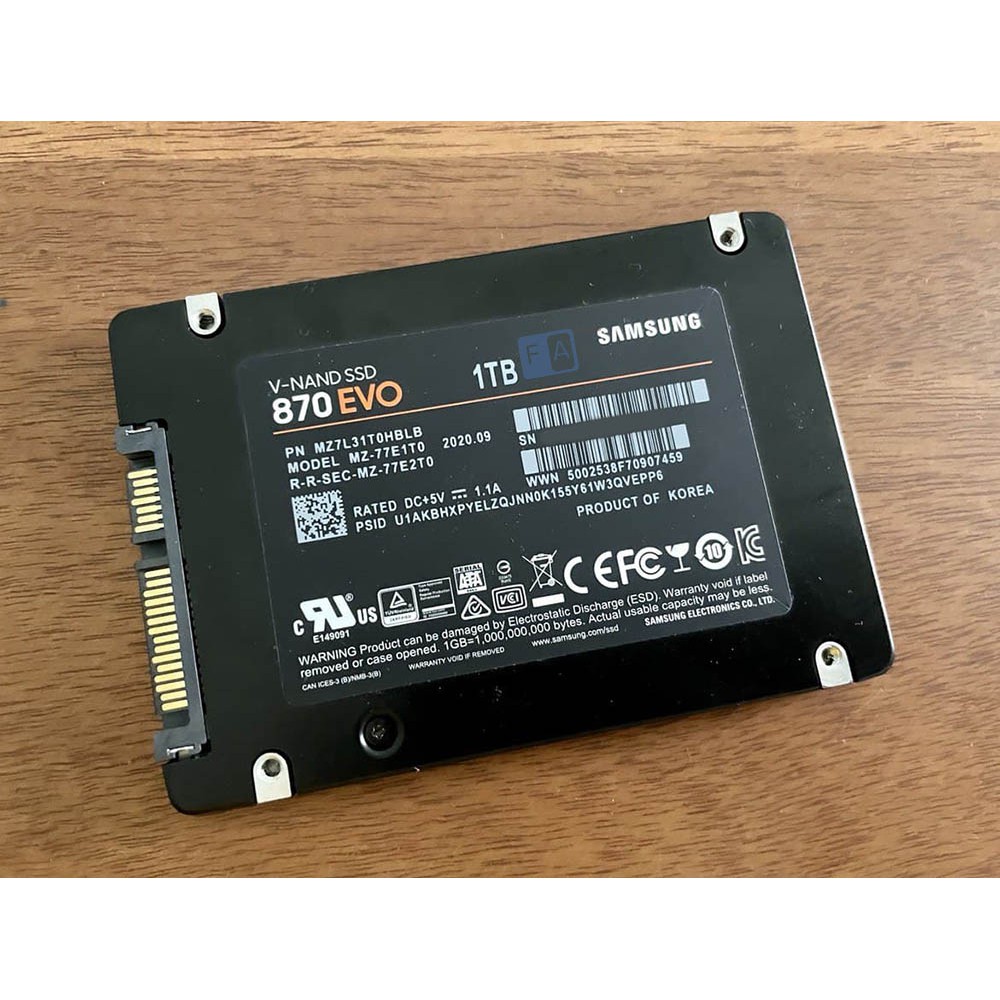 SAMSUNG 870 EVO 2.5" 1TB SATA III V-NAND Internal SSD | SIPLah